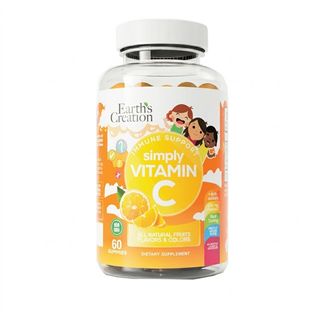 Earth's Creation Kids Vitamin C Gummies, 60 Pieces