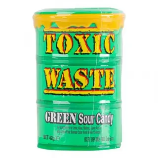 Жувальні цукерки Toxic Waste 42 г Зелена бочка
