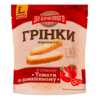 Грінки До Бочкового Томати по-домашньому пшеничні 120 г (4823127301234)