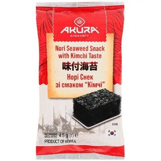 Норі снек AKURA зі смаком кімчі / 4,5г