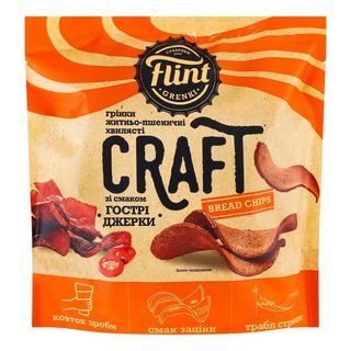 Грінки FLINT Гострі  джерки / 80г