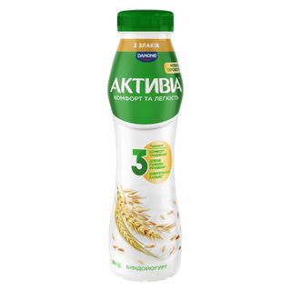 Біфідойогурт Активіа 5 злаків питний 1,2% 260г