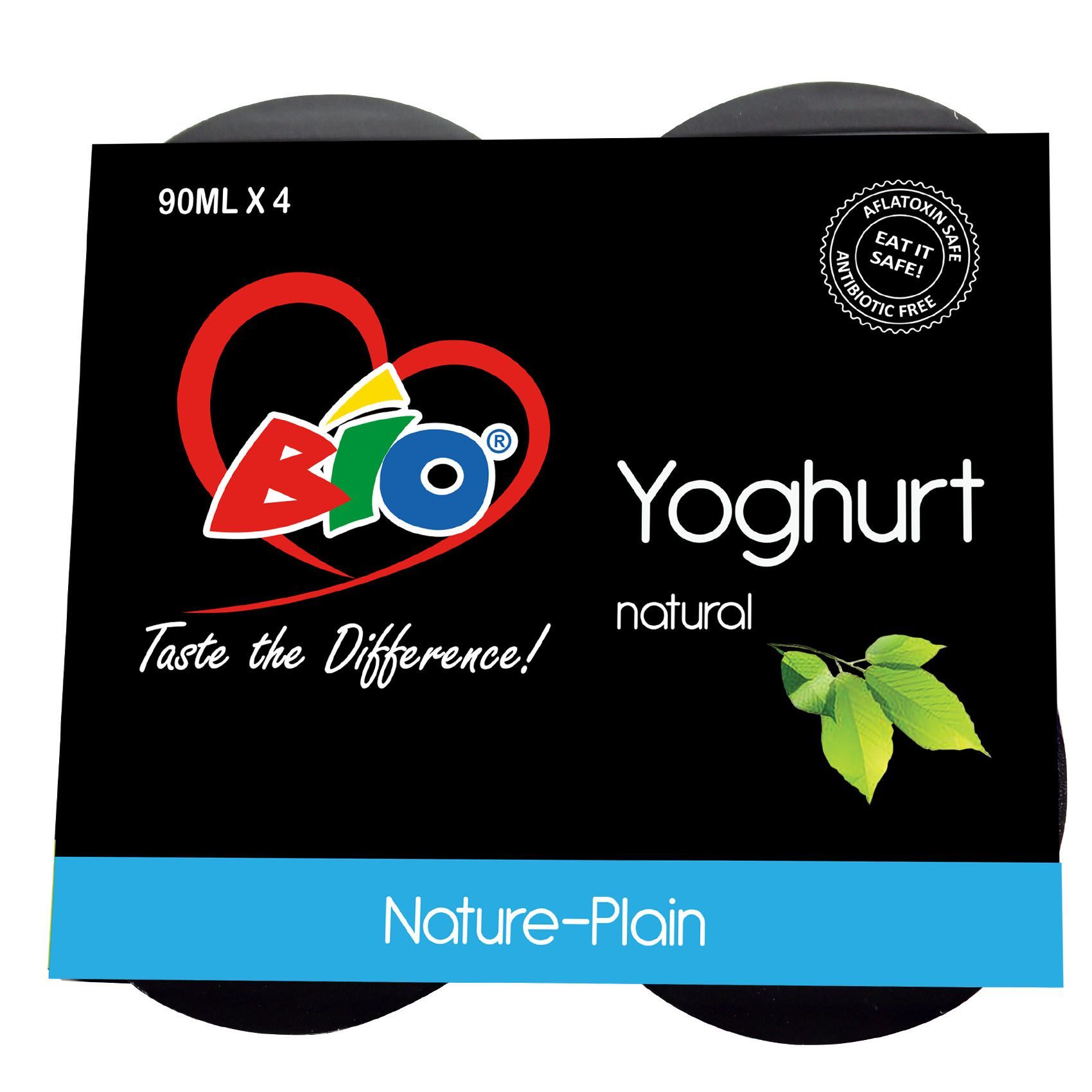 Bio Yoghurt Nature Plain 4Pcs 90ml