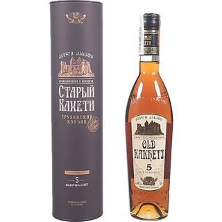 Бренді Старий Кахеті 0,5 л тубус 5 років 40%