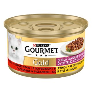 Hrana umeda pentru pisici Gourmet Gold Mousse Curcan 85g