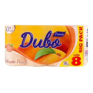 Папір туалетний Диво Premio Персик 3-х шаровий 8 шт