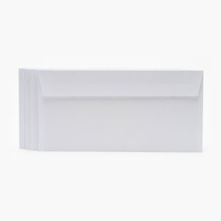 Intern, Set 25 plicuri corespondență, DL, siliconic, alb, 110x220 mm