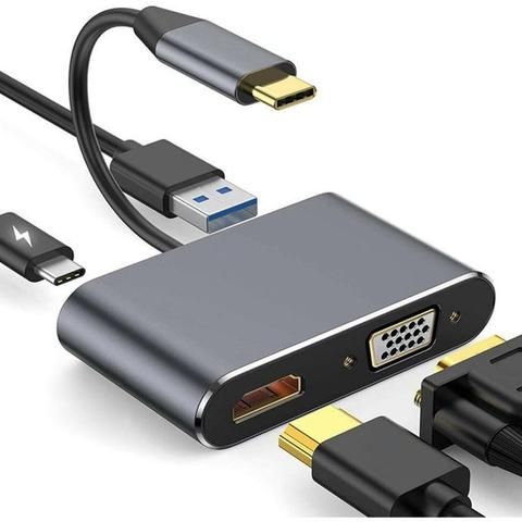 Tecsa 4-In-1 Type-C Hub Adapter