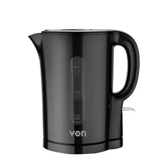 VON Cordless Kettle VKCL17CDB Black, 1.7L