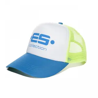 ES Collection Czapka Bejsbolowa z logo CAP003 C-22 błękitno-jaskrawozielona