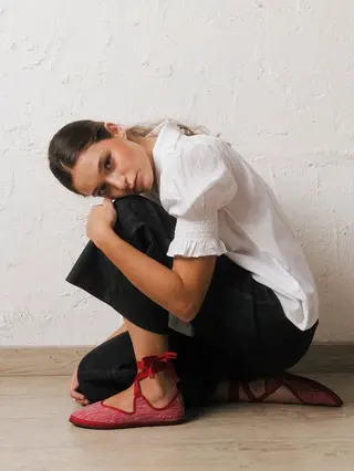 Loafers Straps Red 37