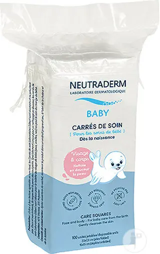 Gilbert Neutraderm Carrés de soin visage & corps