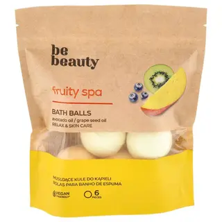 Be Beauty Musujące kule do kąpieli fruity spa 6 szt.