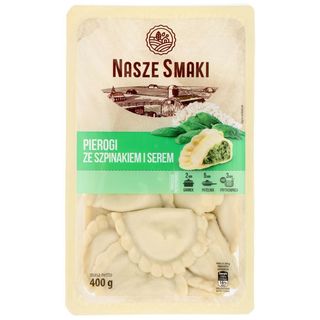 Nasze Smaki Pierogi ze szpinakiem i serem 400 g