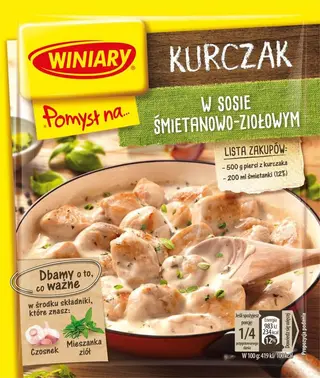 Winiary Pomysł na... Kurczak w sosie śmietanowo-ziołowym 30 g