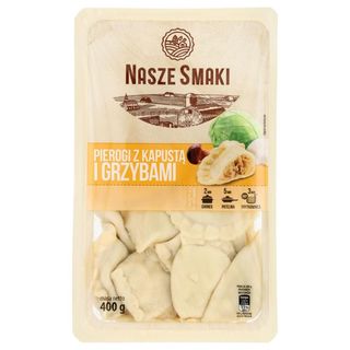 Nasze Smaki Pierogi z kapustą i grzybami 400 g
