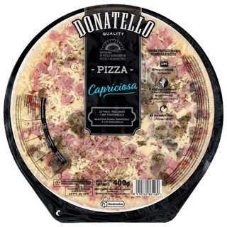 Donatello Pizza Capriciosa (szynka, pieczarki i ser Mozzarella) 400 g
