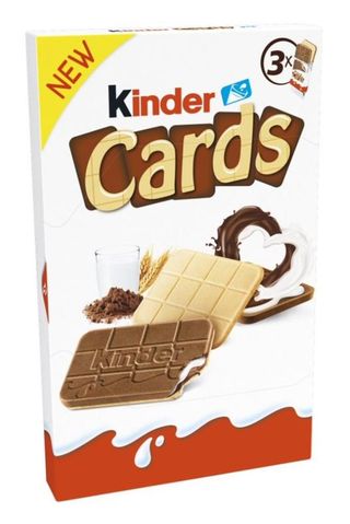 Вафлі Kinder Cards з молочною і какао начинкою 76.8 г (8000500347508)