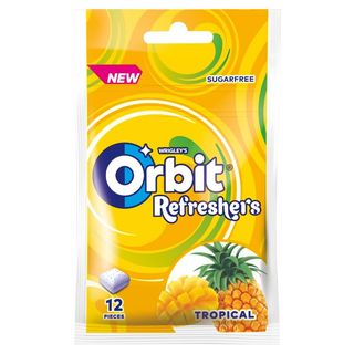 Orbit Refreshers Tropical Bezcukrowa guma do żucia (12 szt.) 26 g