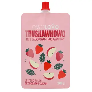 Owolovo Mus jabłkowo-truskawkowy 200 g