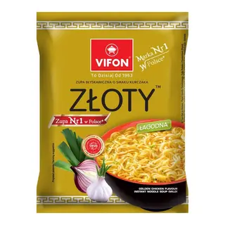 Vifon Złoty Zupa błyskawiczna o smaku kurczaka 70 g