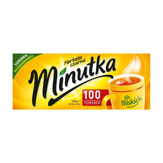 Minutka czarna 100 torebek 140 g