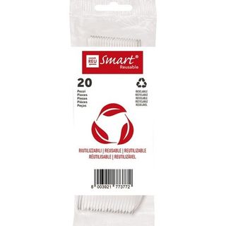 Gabbiano Cuchara Transparente Reutilizable Paquete 20 Unidades