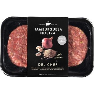 Hamburguesa Nostra Hamburguesa Nostra Del Chef Burger Meat 2 Unidades Bandeja 300 G