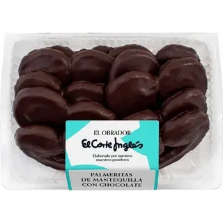 Les_Macarons_De_Olivier El Obrador El Corte Ingles Palmeritas De Mantequilla Con Chocolate 10 Unidades Bandeja 180 G