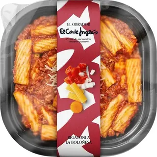El_Obrador_El_Corte_Ingles El Obrador El Corte Ingles Rigatoni A La Boloñesa Envase 300 G