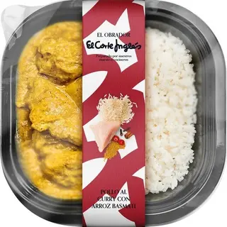 El_Obrador_El_Corte_Ingles El Obrador El Corte Ingles Pollo Al Curry Con Arroz Basmati Envase 300 G
