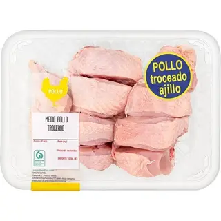 Carniceria Medio Pollo Troceado Peso Aproximado Bandeja 700 G