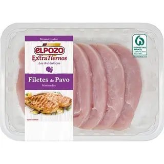 Elpozo Elpozo Extratiernos Filetes De Pavo Marinados Peso Aproximado Bandeja 600 G