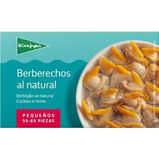 El Corte Ingles El Corte Ingles Berberechos Al Natural Pequeños 55-65 Piezas Lata 63 G Neto Escurrido