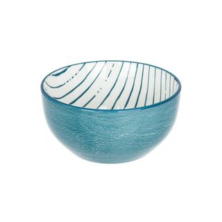 Ciotola Bianco Righe Blu Porcellana - Mix E Match