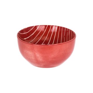 Ciotola Rosso Righe Bianco Porcellana - Mix E Match