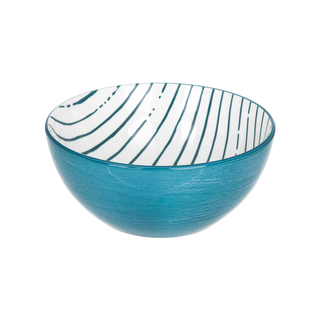 Ciotola Bianco Righe Blu Porcellana - Mix E Match