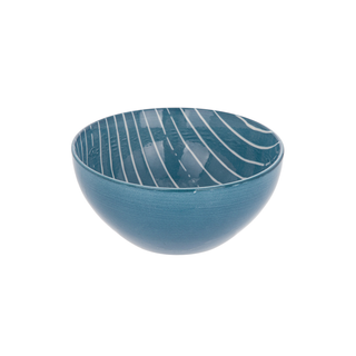 Ciotola Blu Righe Bianche Porcellana - Mix E Match