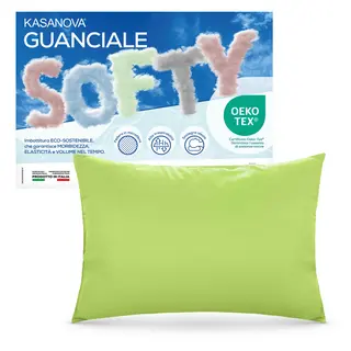 Cuscino Guanciale Fiocco Memory - Softy Verde Acido