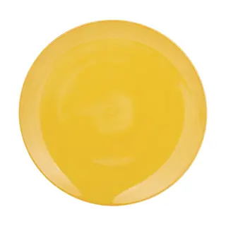 Piatto Piano Giallo Porcellana - Mix E Match
