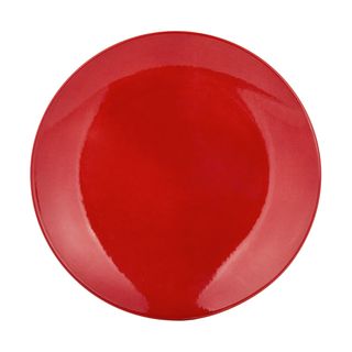 Piatto Piano Rosso Porcellana - Mix E Match