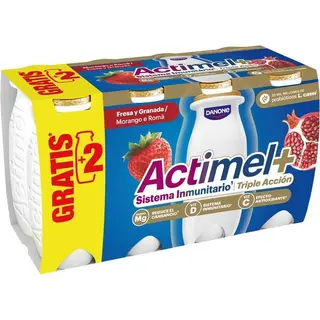 Danacol sabor fresa y granada 6+2u