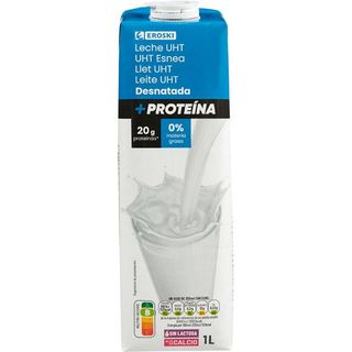 Leche Alto Contenido En Proteína Eroski, Brik 1 Litro