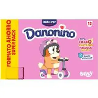 Danonino sabor fresa y plátano 50g x 12u