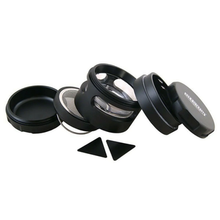 Hammercraft შავი ალუმინის გრაინდერი/საფქვავი