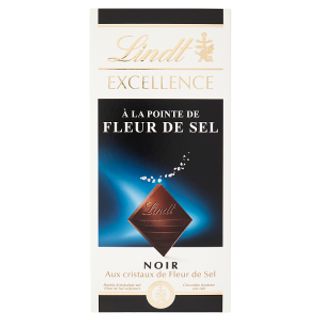 Tablette de chocolat noir à la fleur de sel marin Excellence 100g - LINDT