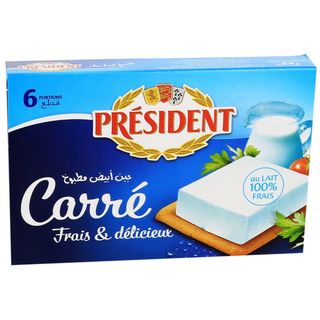 Fromage Frais Carré President 6 Portions