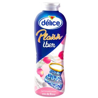 Lait fermenté "Leben" à l'eau de rose - La bouteille de 280g