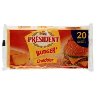 Fromage Slice Burger Cheddar President 300gr