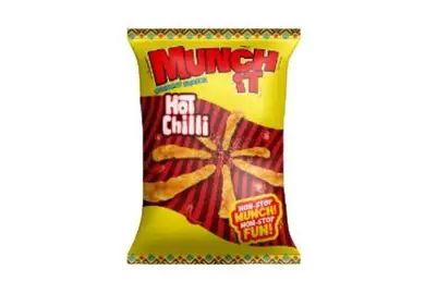 Munch It Hot Chilli Crunchy Snacks, 25G